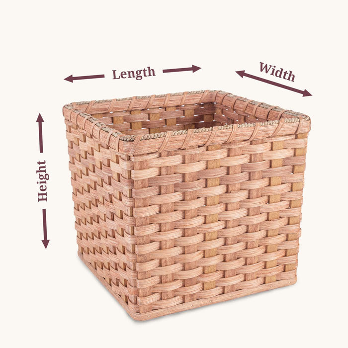 White Y-Weave Storage Basket, Small  Woven baskets storage, Storage baskets,  Basket weaving