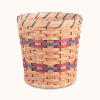 Amish Handmade 13” Round Woven Waste Basket