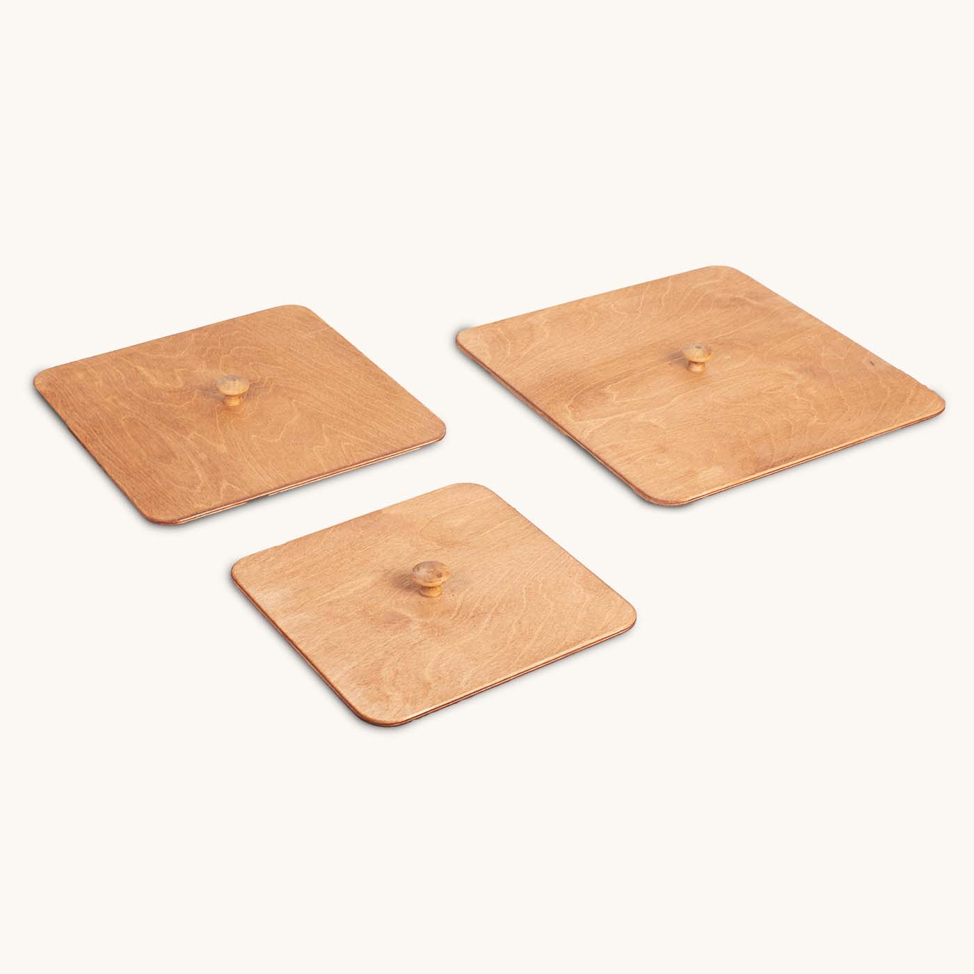 3-Piece Cube Basket Set Lids