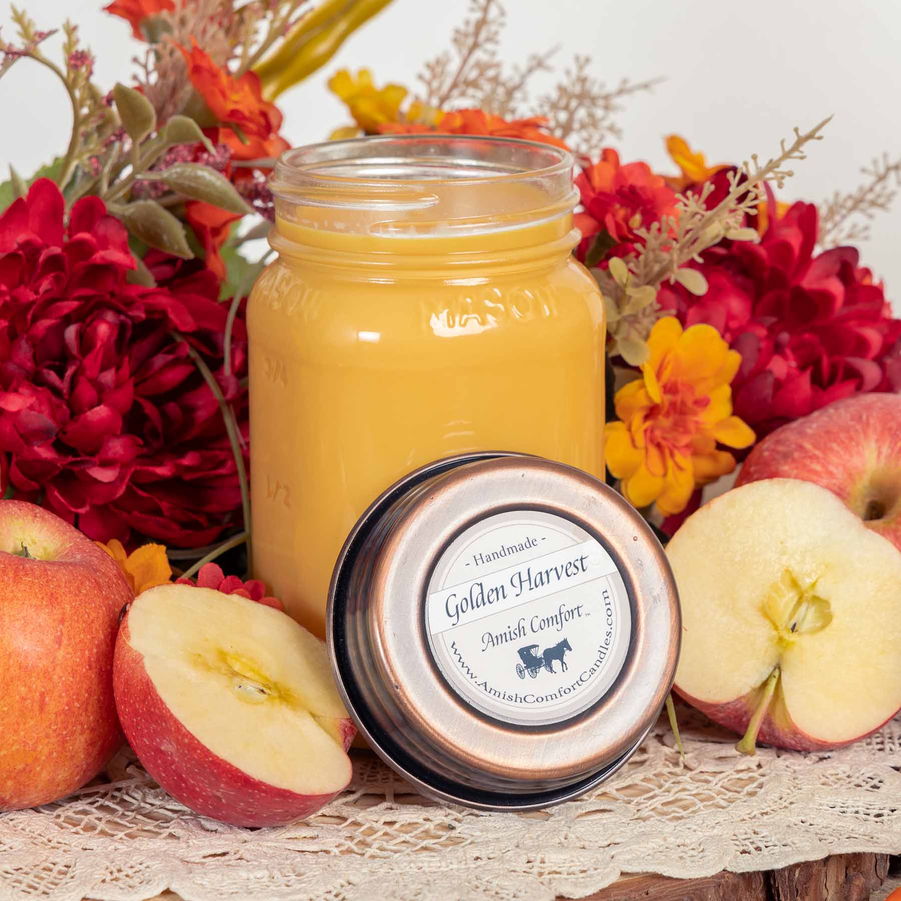 Amish Golden Harvest | 16 oz Natural Soy Farmhouse Candle 1 Candle