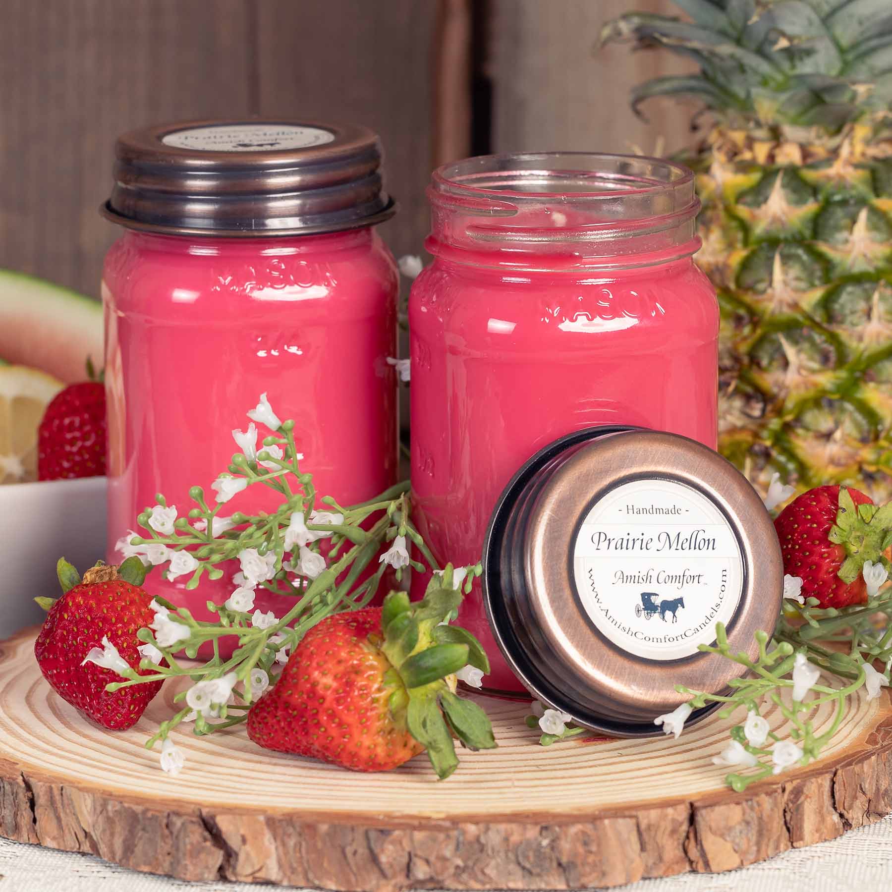 Amish Prairie Melon | 16 oz Natural Soy Farmhouse Candle 2 Candles