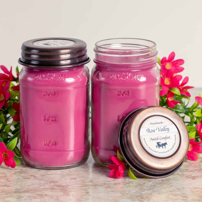 Amish Rose Valley | 16 oz Natural Soy Farmhouse Candle 2 Candles