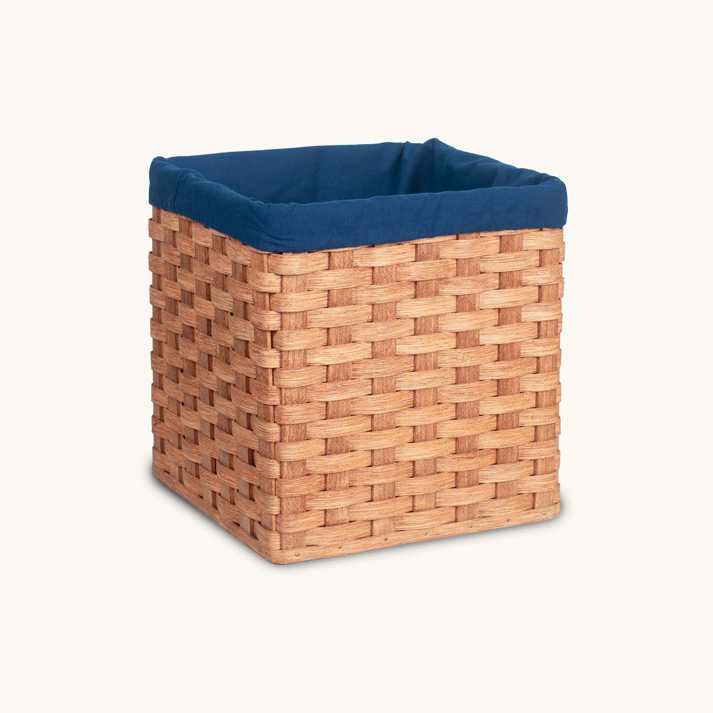12" Cube Basket Cloth Liner Blue