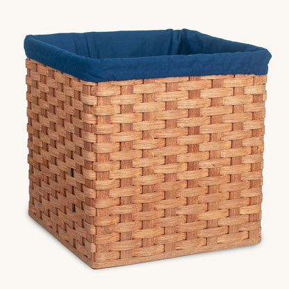 14" Cube Basket Cloth Liner Blue