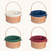 Amish Hand Sewn Liner for Large Round Easter Basket