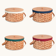 Amish Hand Sewn Liner for Swinging Handle Double Pie Carrier