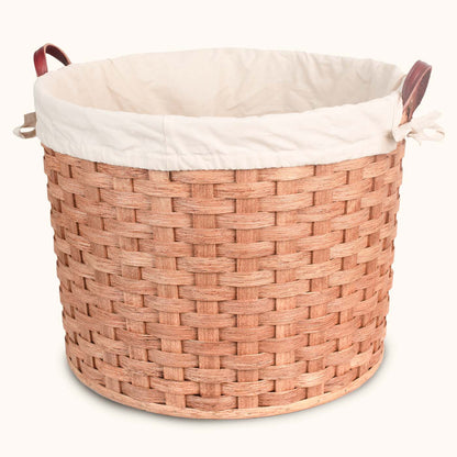 Heavy Duty Large Round Laundry Basket Liner Cream