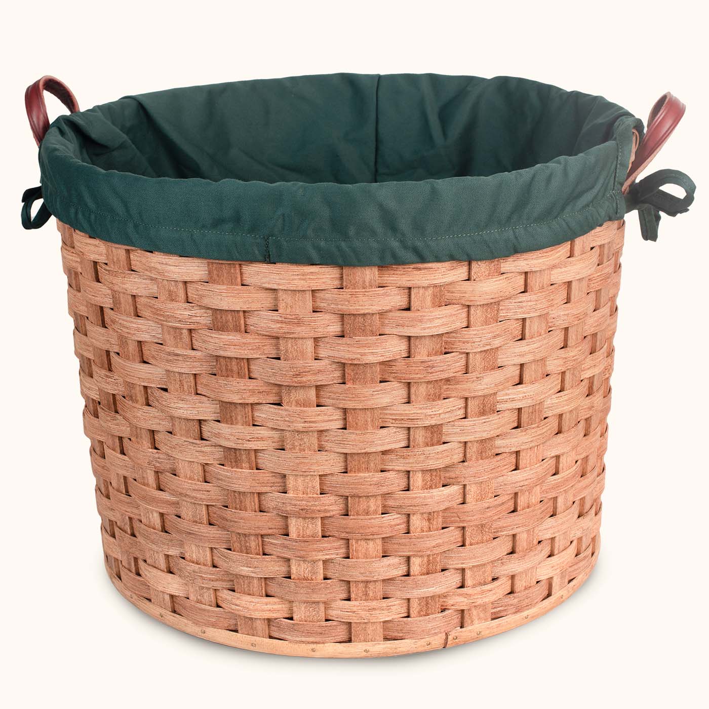 Heavy Duty Large Round Laundry Basket Liner Green