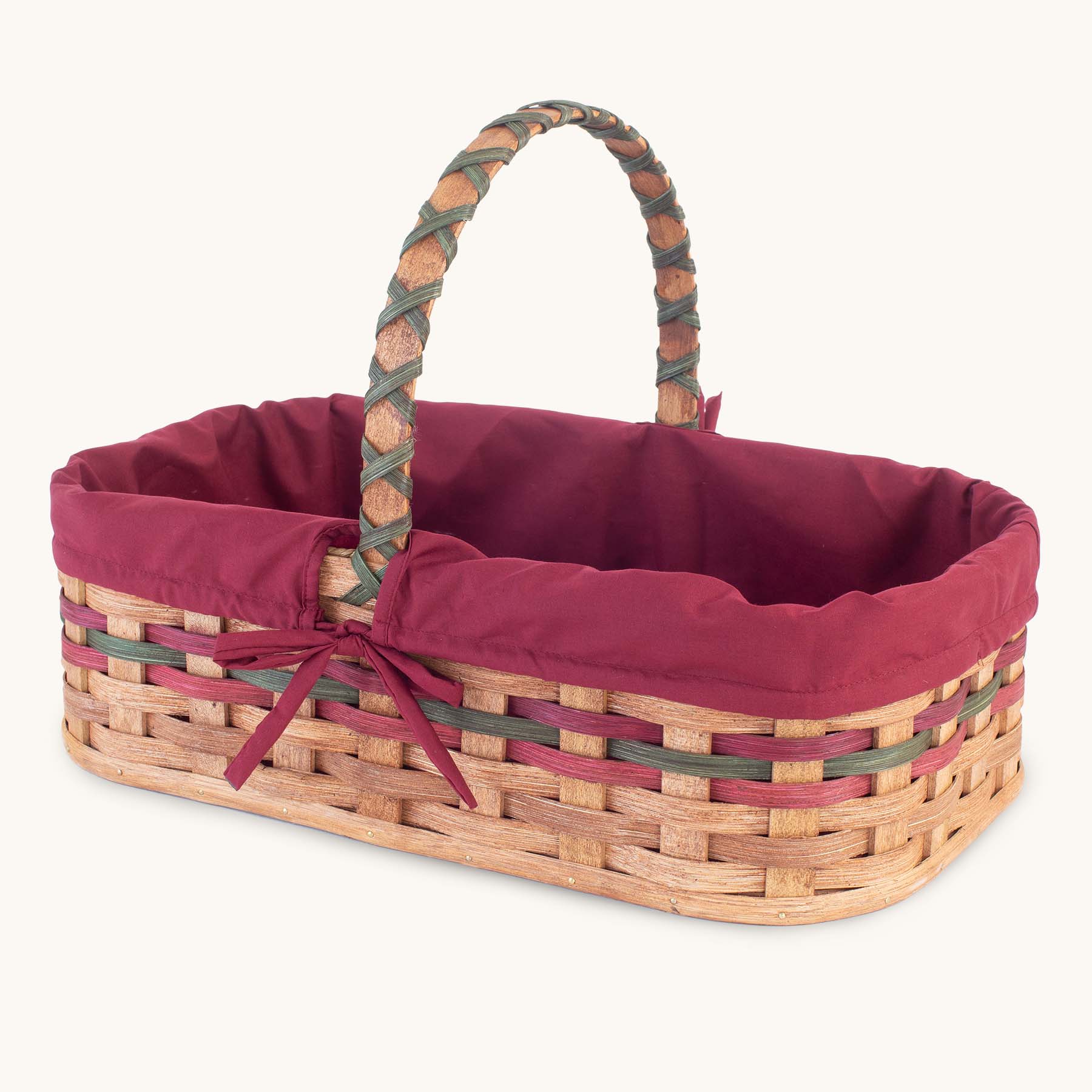 Liner for Farmer’s Market and Garden Harvest Basket Wine