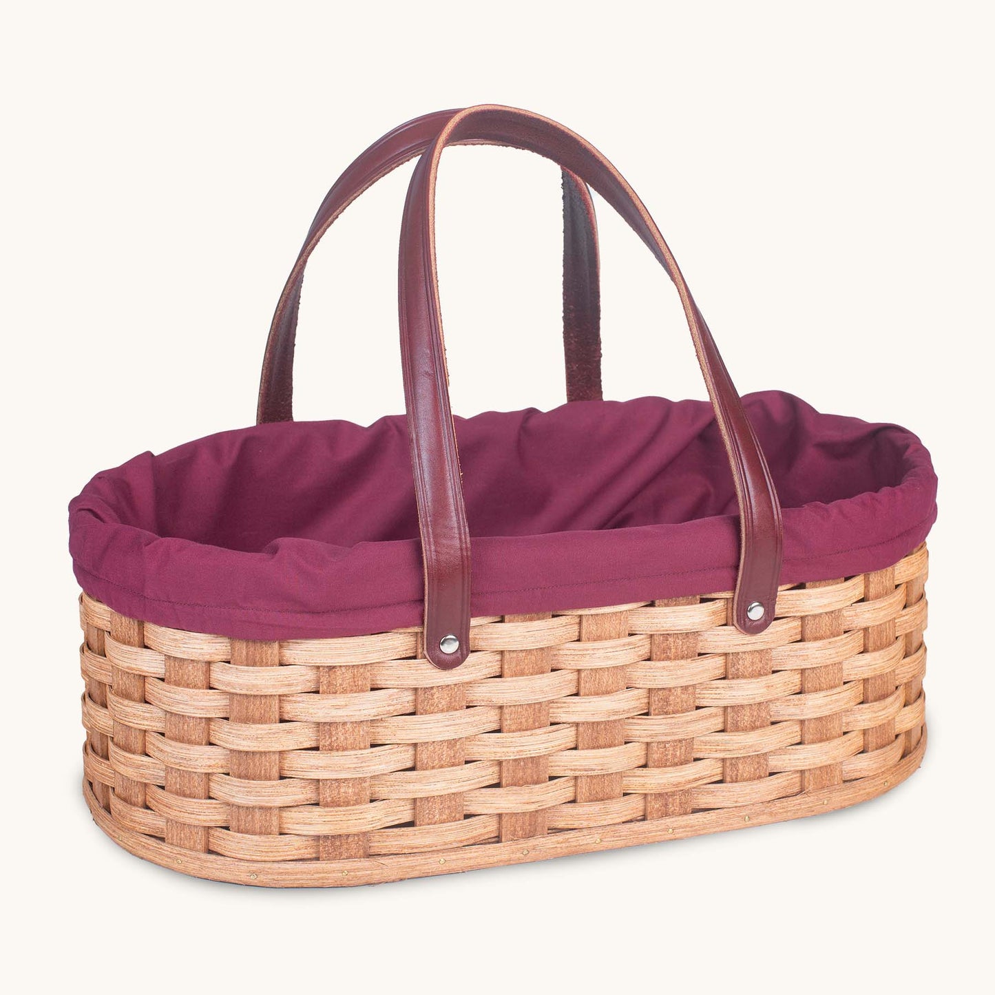 Optional Caddy Basket Liner | Amish Handsewn Liner Wine