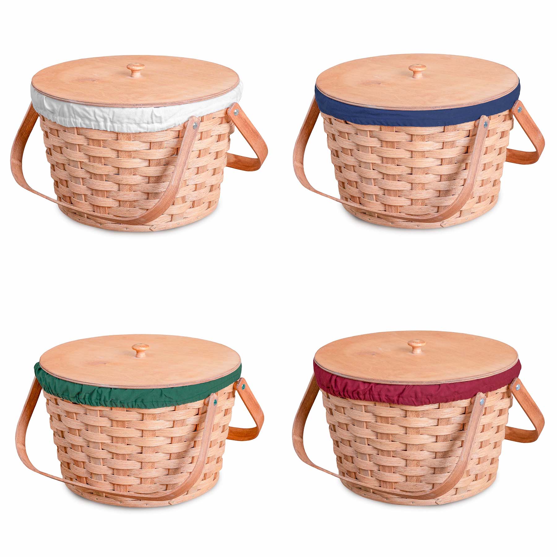 Optional Liner for Large Round Sewing & Knitting Basket