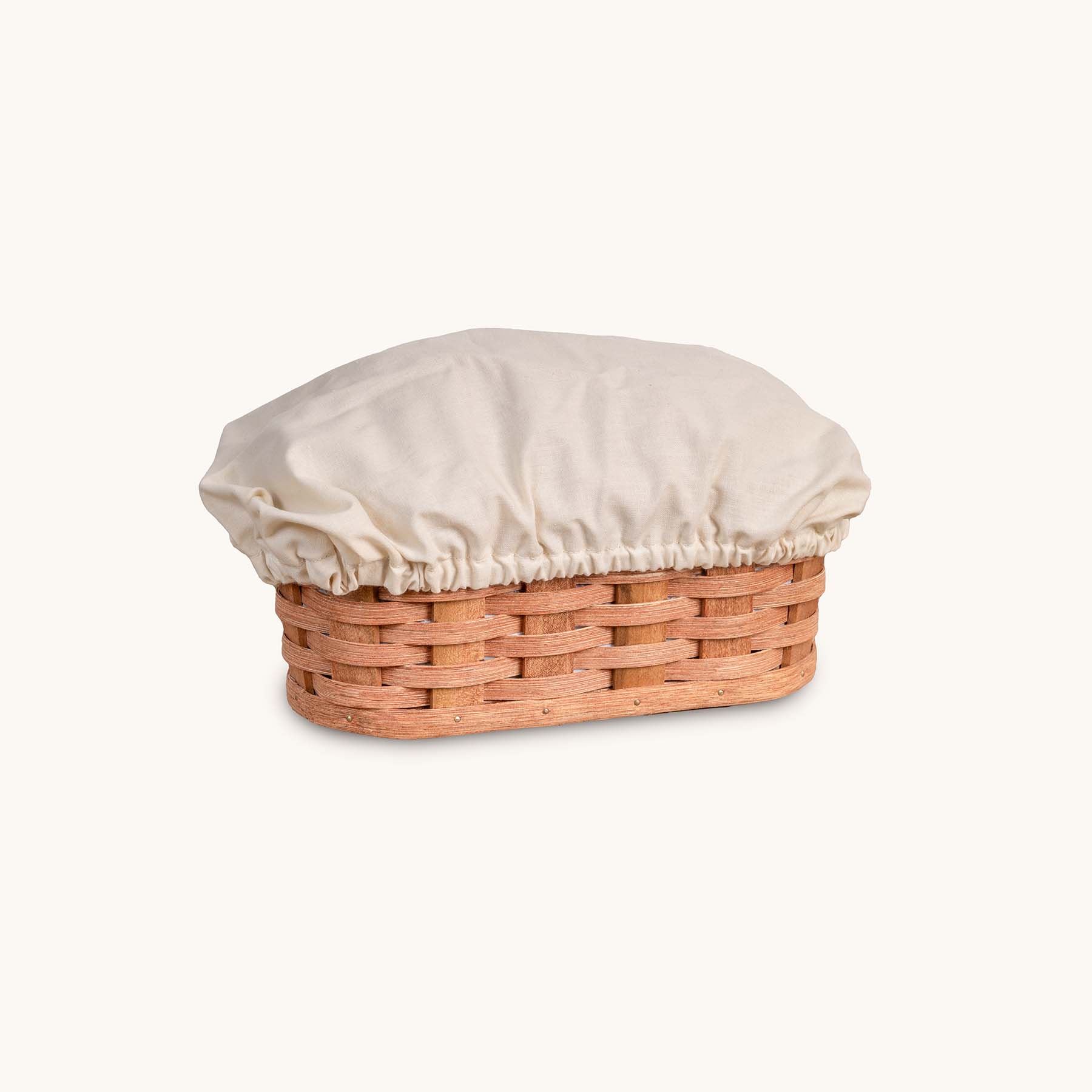 Washable Cloth COVER for Small Warming Basket Cream