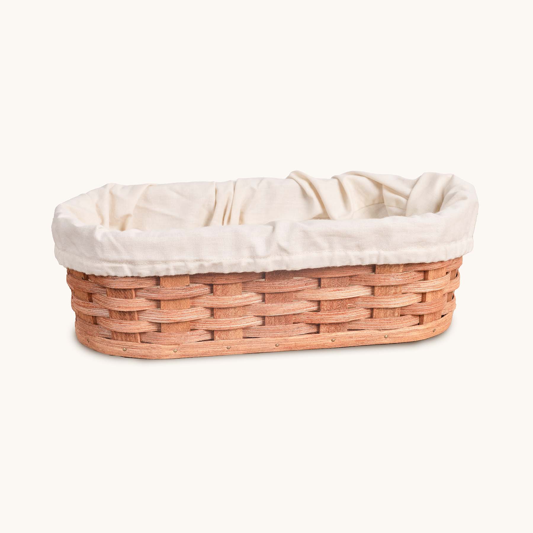 Washable Cloth LINER for Medium Warming Basket Cream