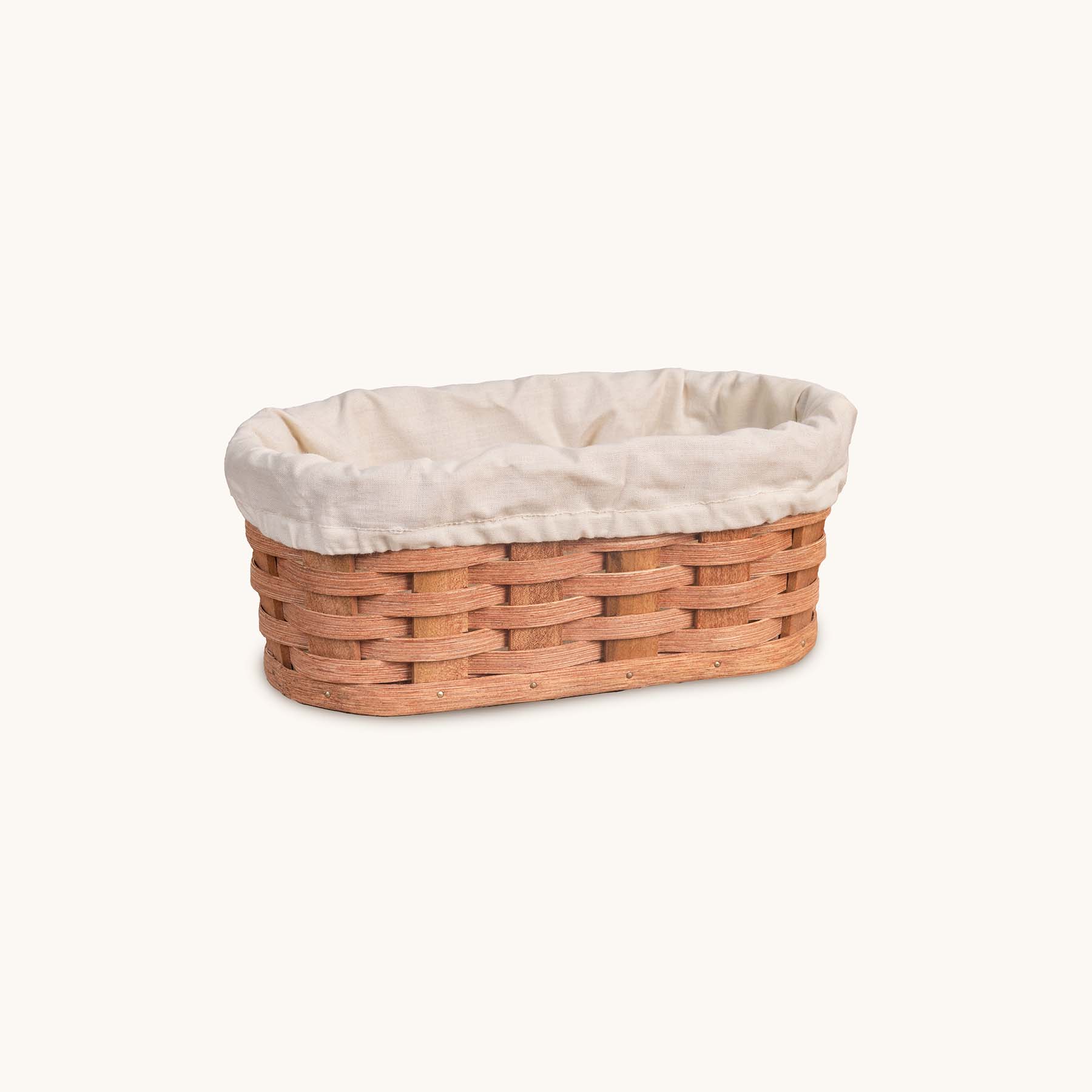 Washable Cloth LINER for Small Warming Basket Cream