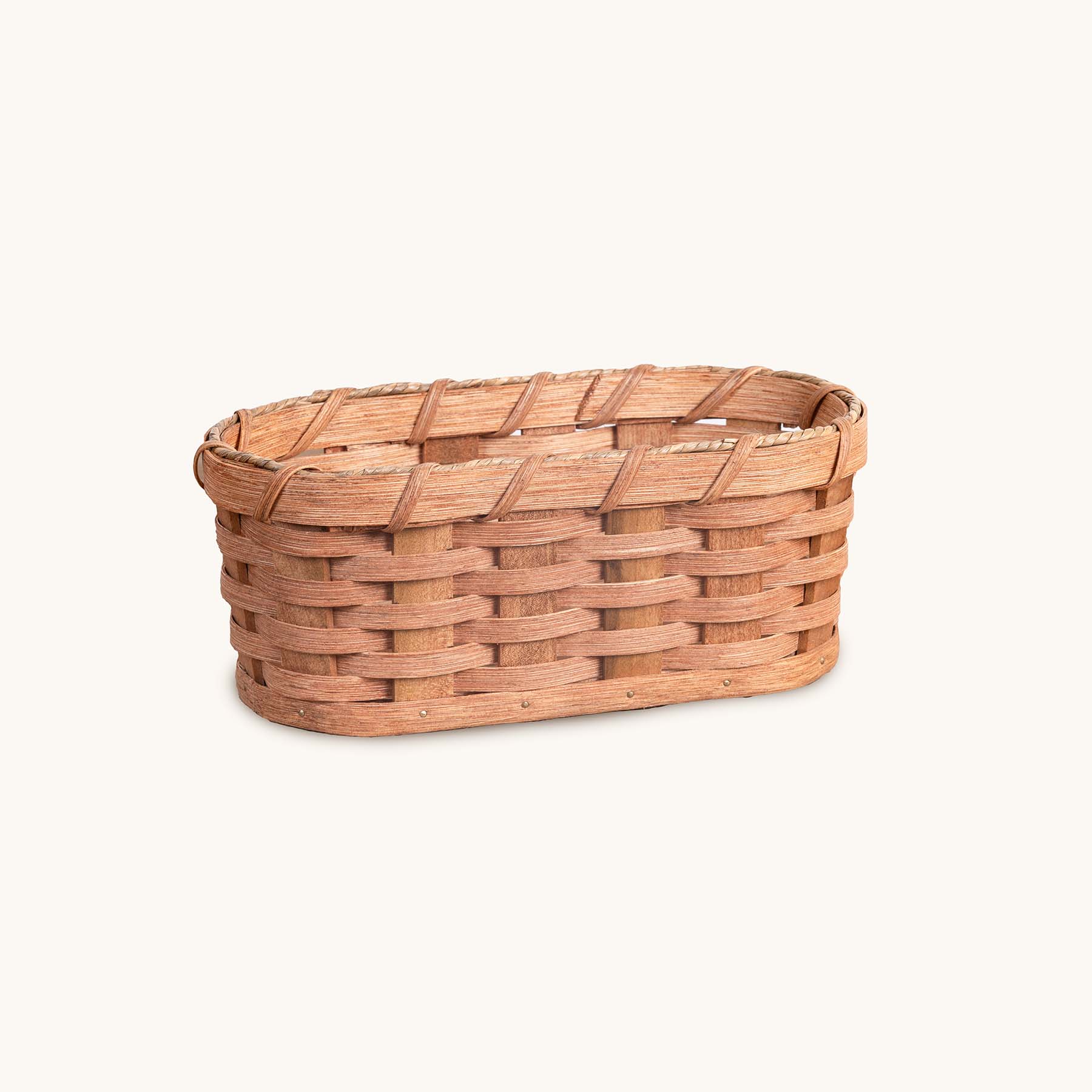 Small Bread Warming Basket | Amish Wicker Bun & Biscuit Basket Plain