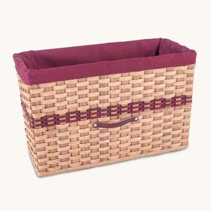 Amish Hand Sewn Custom Size LINER for Rectangle Baskets