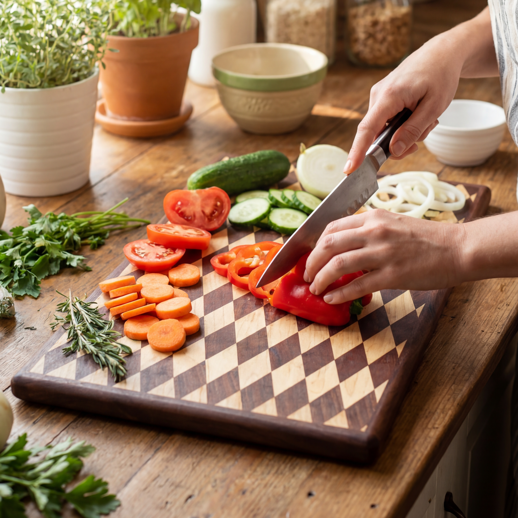 Amish Legacy Diamond Board | Handmade Butcher’s Cutting Board