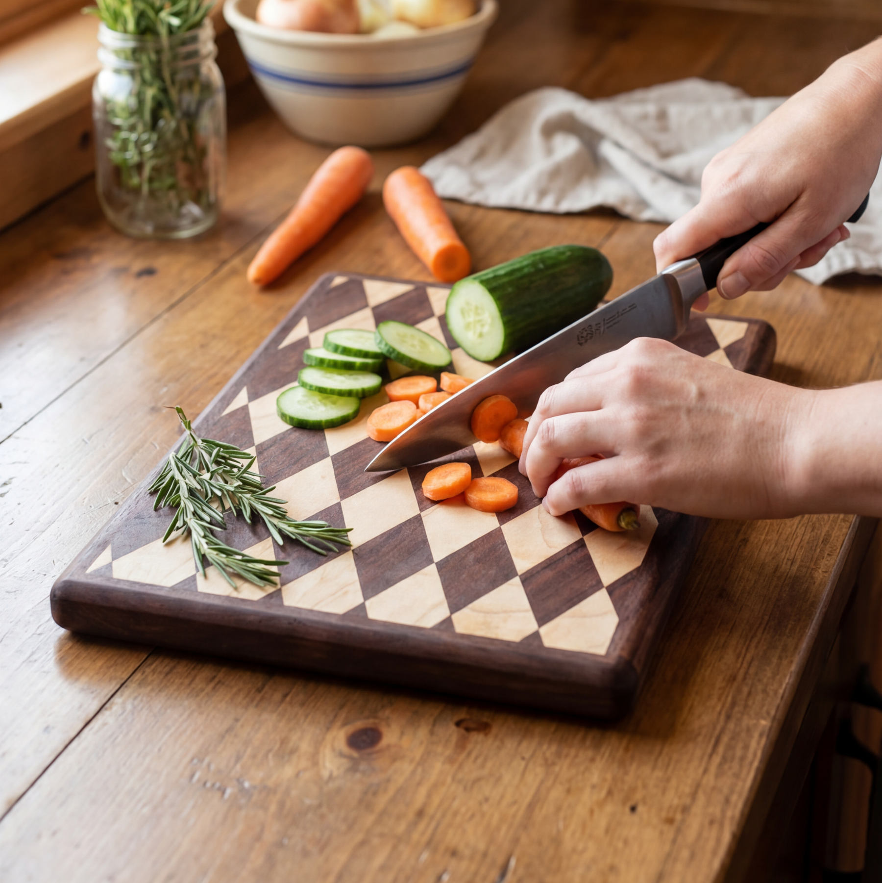 Amish Legacy Diamond Board | Handmade Butcher’s Cutting Board