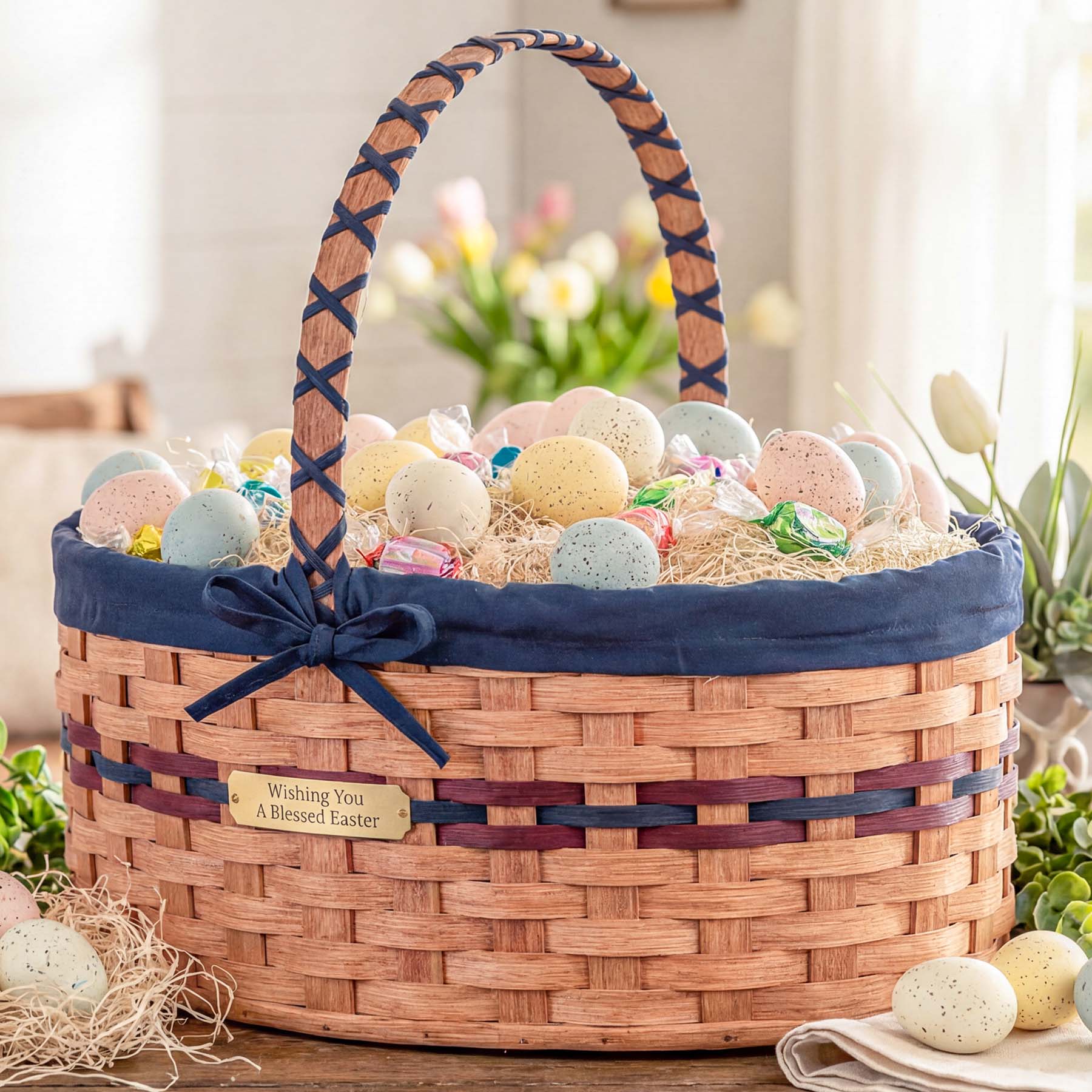 Biggest Easter Basket | Huge Amish Wicker Giant Woven Easter Basket