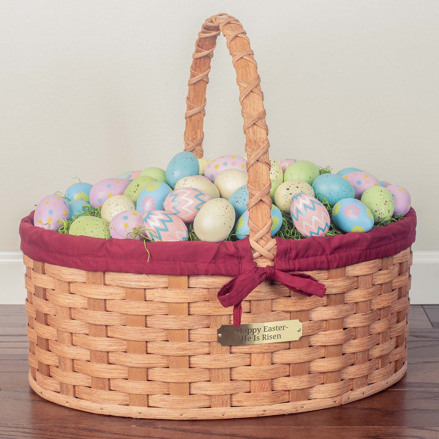 Biggest Easter Basket | Huge Amish Wicker Giant Woven Easter Basket Plain