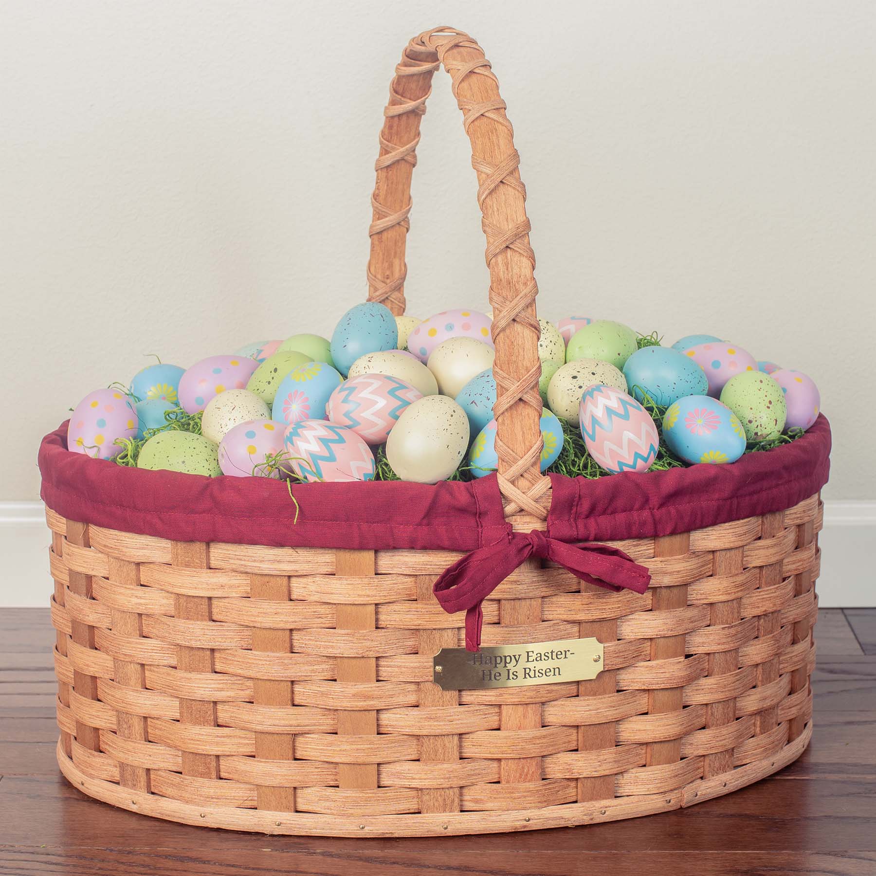 Biggest Easter Basket | Huge Amish Wicker Giant Woven Easter Basket Plain