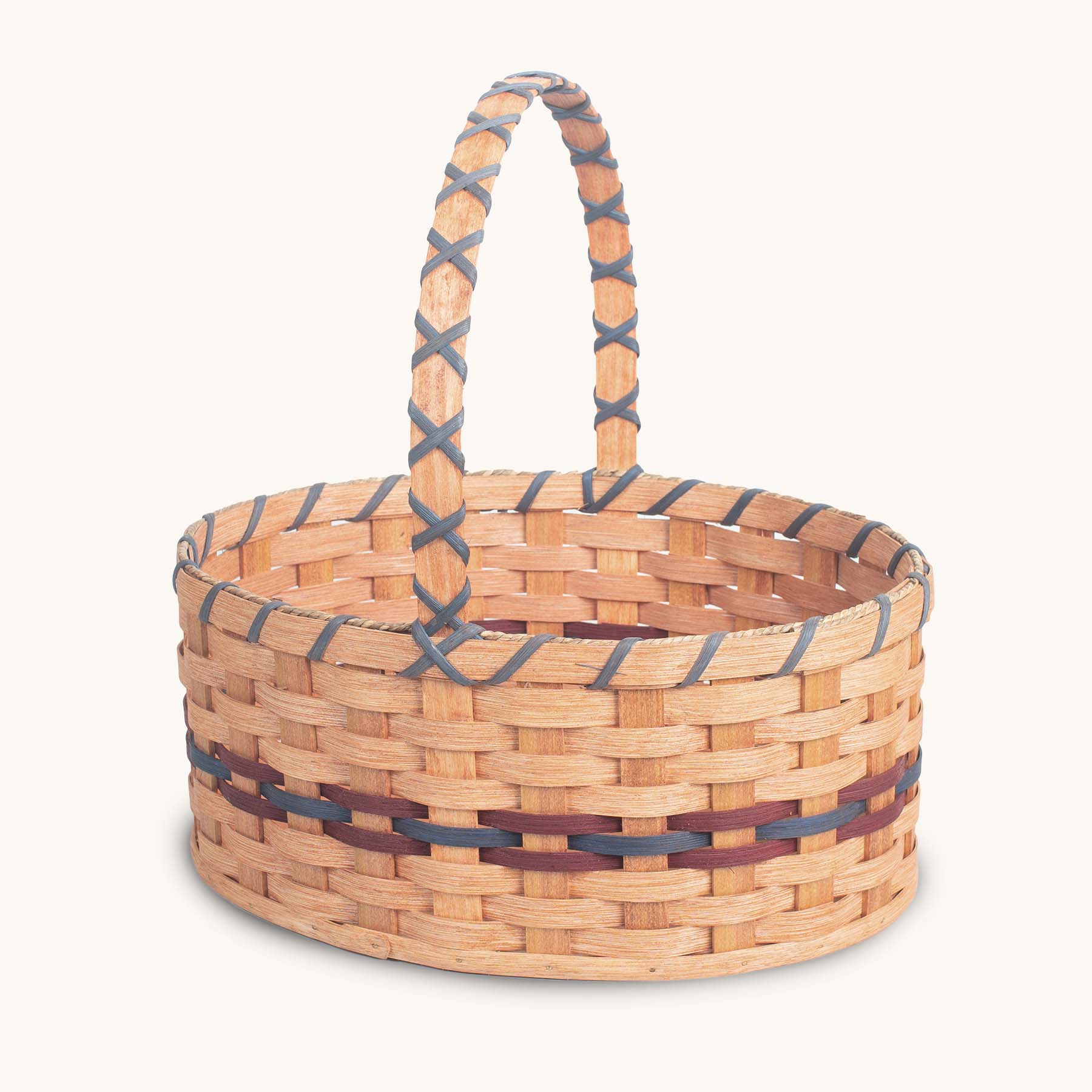 Large Oval Easter Basket | Natural Oversized Amish Woven Wicker