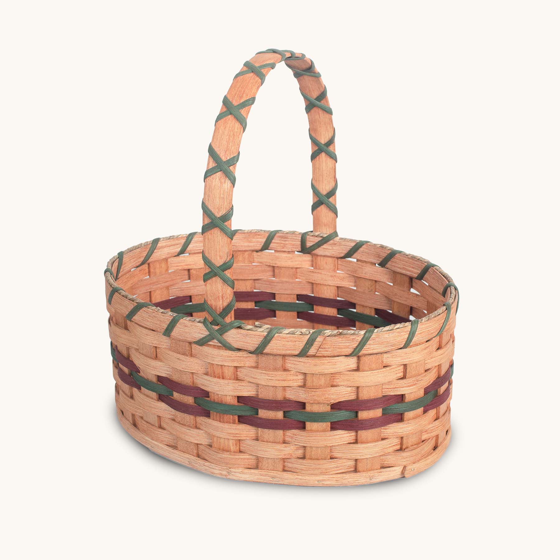 Medium Oval Easter Basket | Natural Decorative Amish Woven Wicker