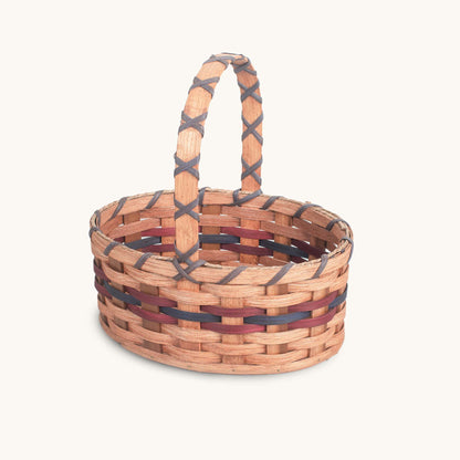 Small Oval Easter Basket | Natural Rustic Amish Woven Wicker