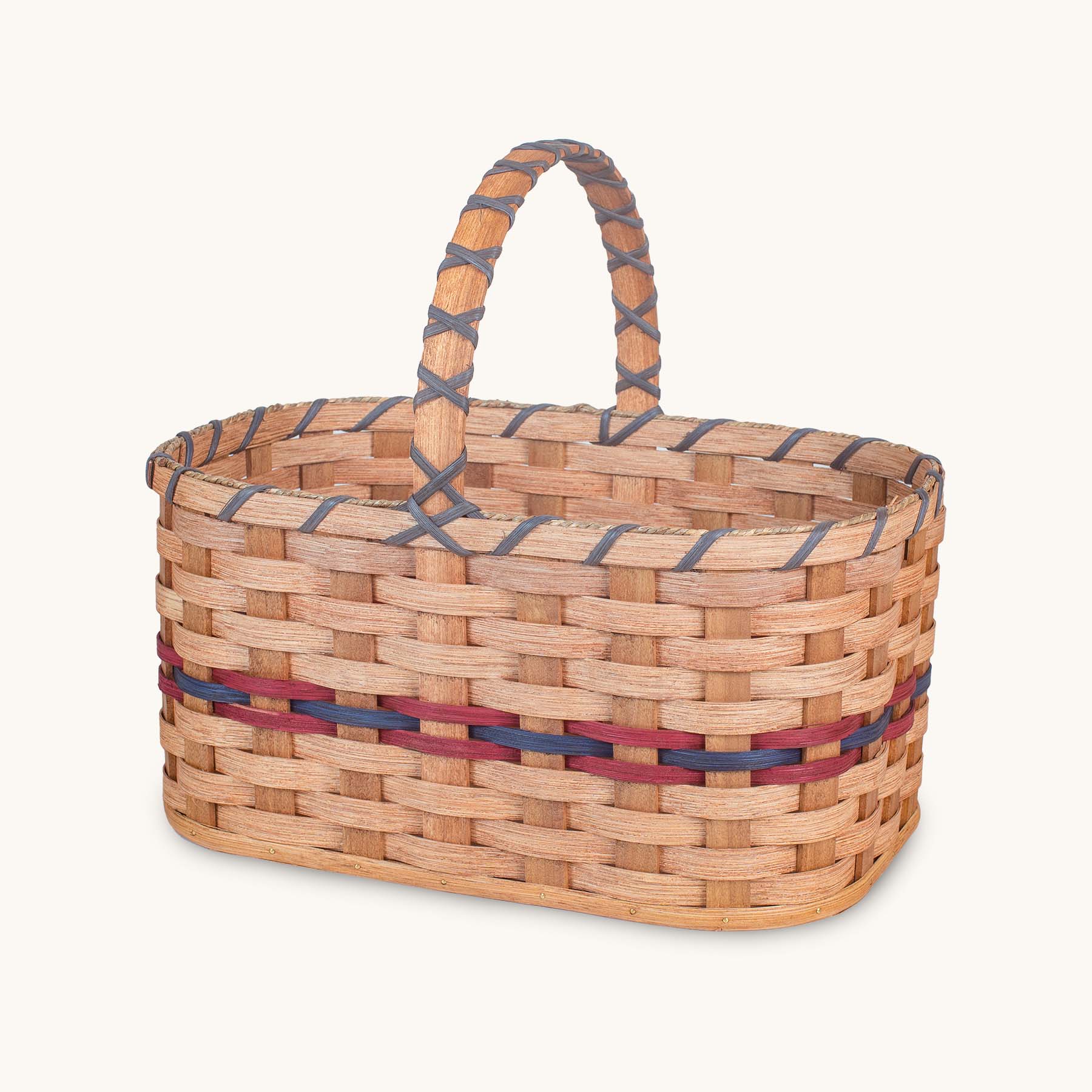 Large Wicker Garden Basket | Amish Woven Farmers Market Basket
