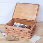 Memory Storage Box | Amish Woven Wooden Keepsake Box Plain