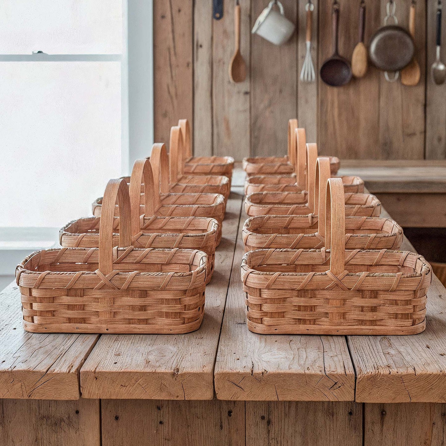 “Blessings Basket” Collection (10 Baskets) | Group Gift 10-Pack Plain