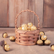 Candy & Gift Giving Basket | Amish Wicker Basket w/Handle Plain