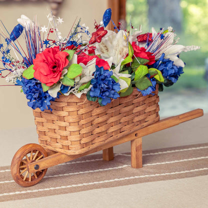 Decorative Wheelbarrow | Rustic Wheel Barrow Table Decor