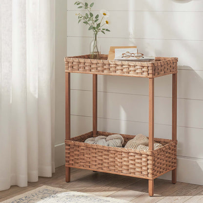 Entryway Table with Storage | Amish Console Table & Hallway Organizer Plain
