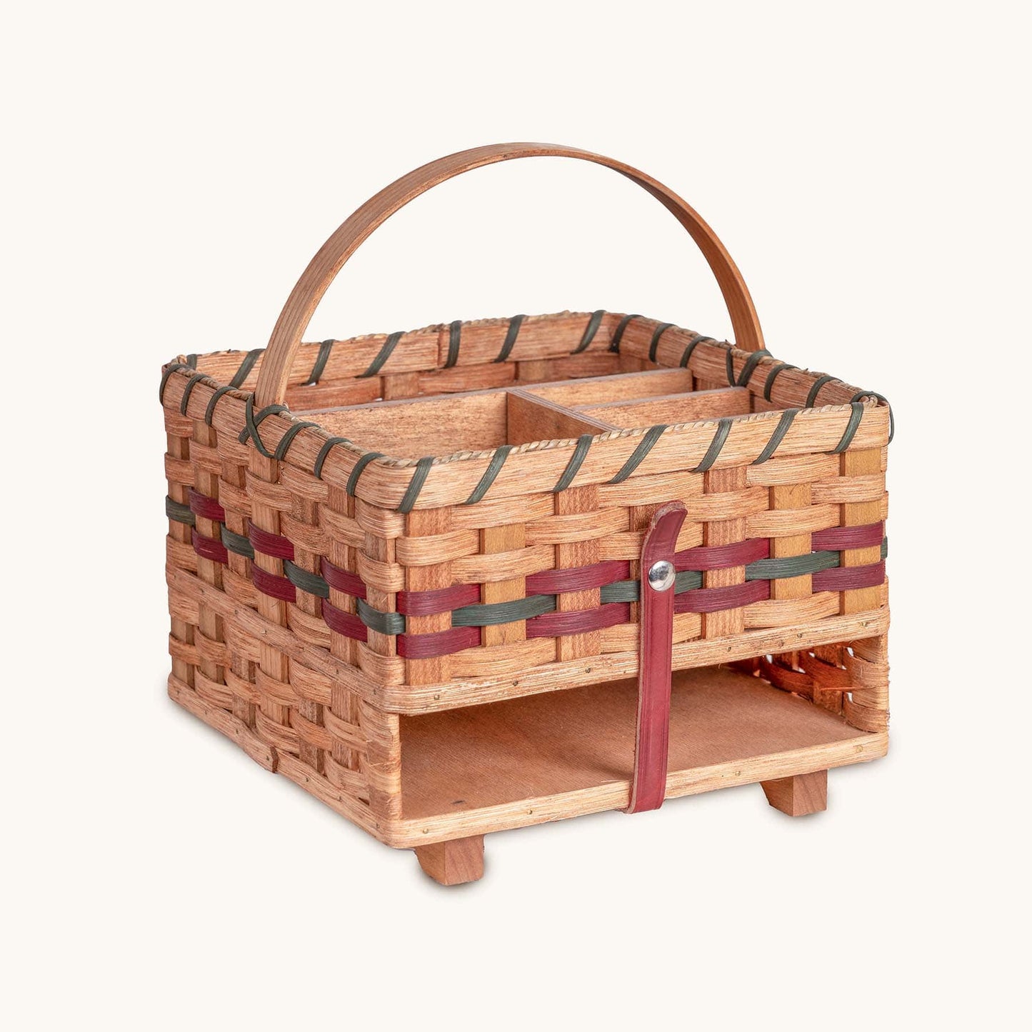 Picnic Pal | Tabletop Serveware & Condiment Organizing Caddy Wine & Green