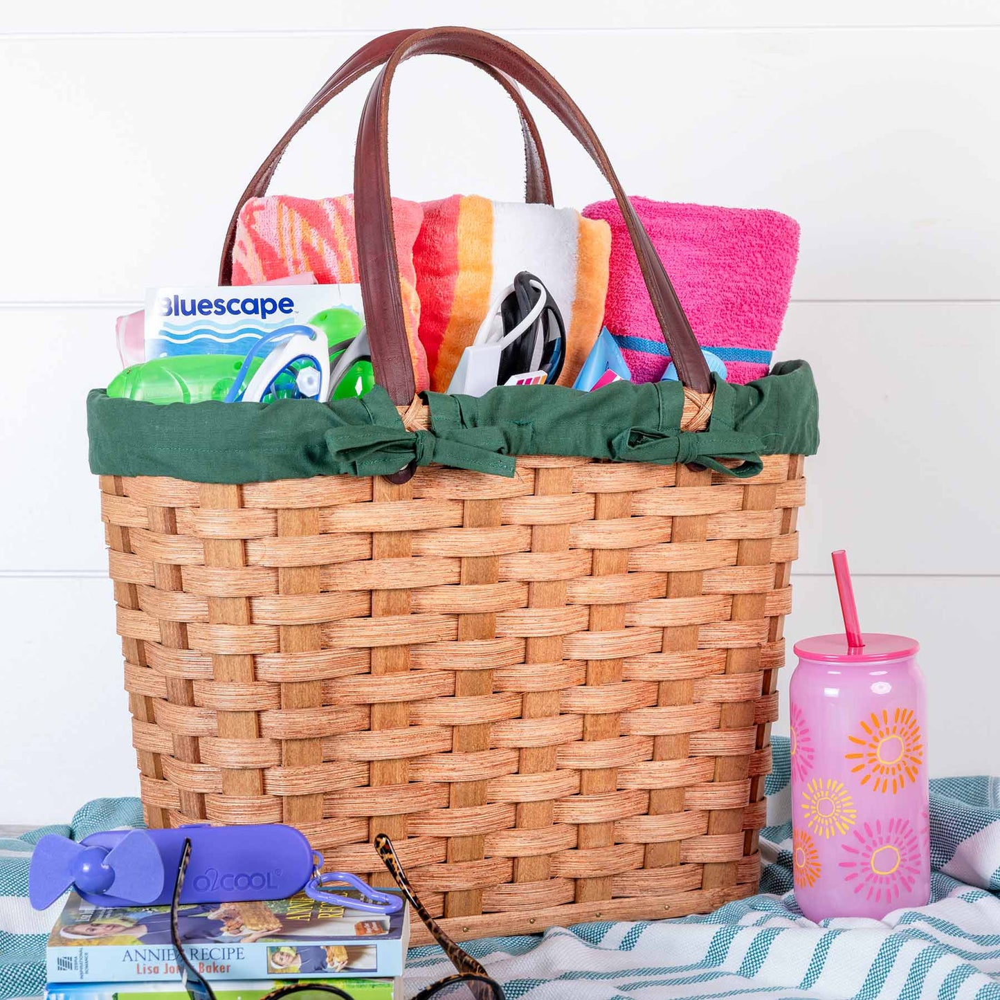 Wicker Tote Bag | Amish Crafted Carryall Basket Handbag Plain