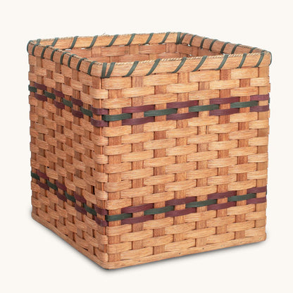 14” x 14” Cube | Display & Organizing Basket Wine & Green