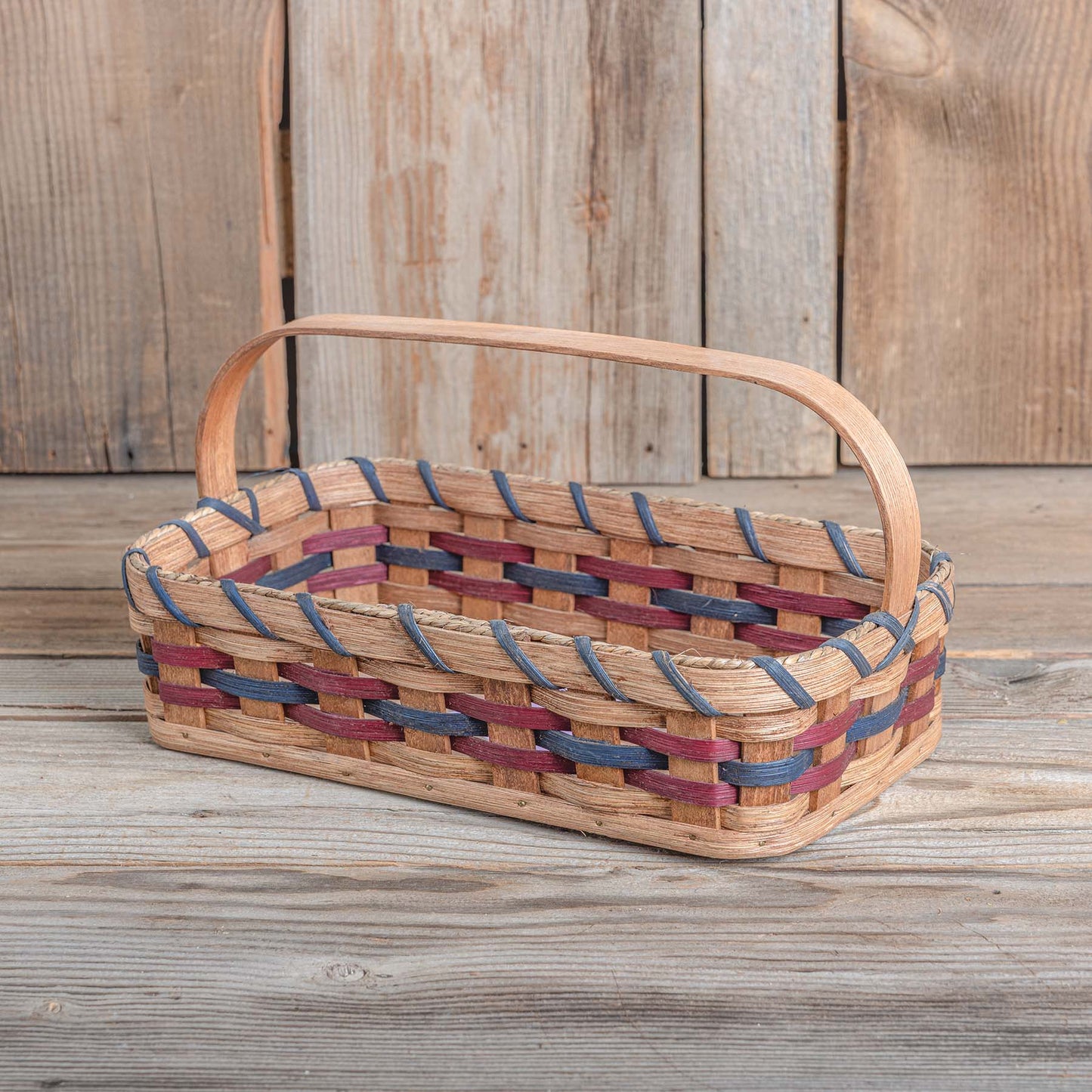 SALE! 14" x 8" x 7" Tall Carry Along Wood Handled Utility Basket