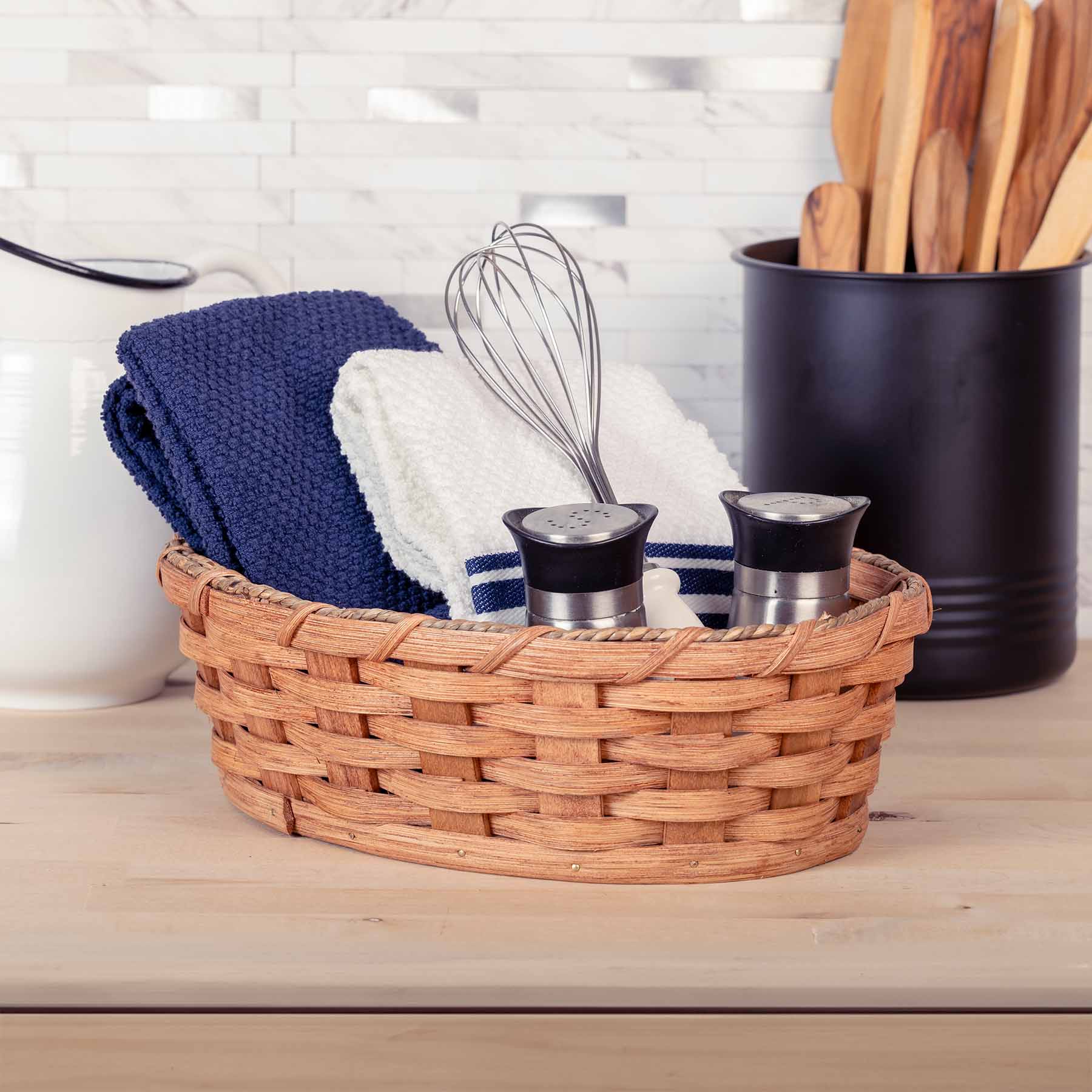 Small Kitchen & Bath Basket | Bread Serving or Counter Basket Plain