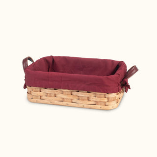 Amish Handmade Basket Liner for Small Bread Basket Wine