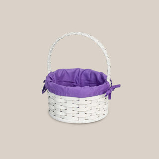 Amish Hand Sewn Liner for Small Round White Easter Basket