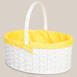 Amish Hand Sewn Pastel Liner for Giant Oval Wicker Easter Basket