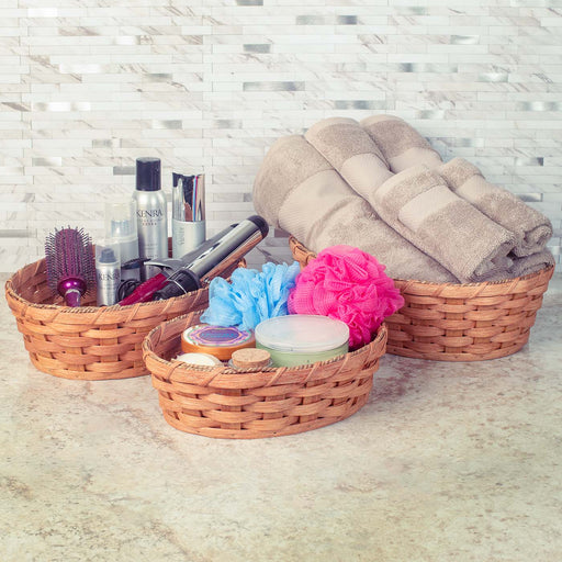 Wicker Bathroom Storage Baskets  Decorative Amish Bathroom Baskets — Amish  Baskets