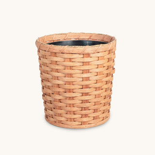 Large Round Basket Planter | Woven Wicker Plant Pot w/Drainage