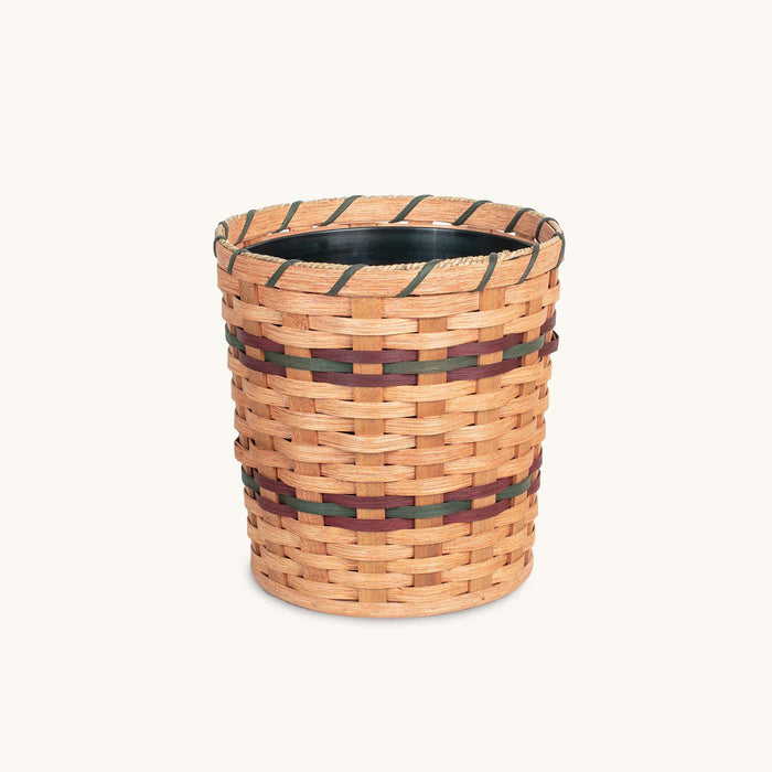 Large Round Basket Planter | Woven Wicker Plant Pot w/Drainage