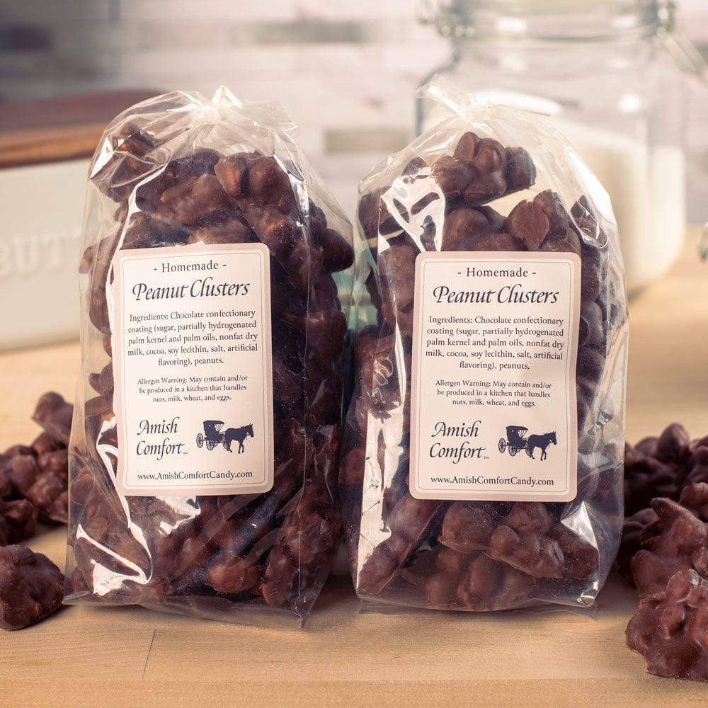 Homemade Chocolate Peanut Clusters | 12 oz Each Bag 2 Bags