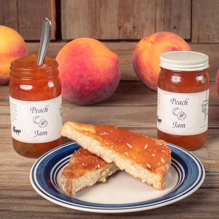 Amish Homemade Peach Jam | 10 oz Each 2 Jars