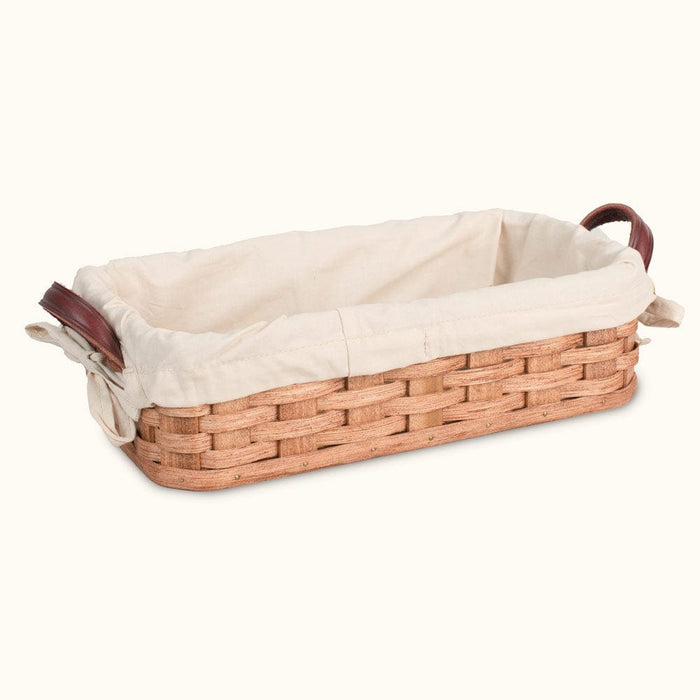 Amish Hand Sewn Basket Liner for Bread Basket Cream