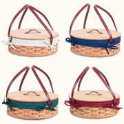 Amish Hand Sewn Basket Liner for Single Round Pie Carrier