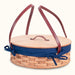 Amish Hand Sewn Basket Liner for Single Round Pie Carrier Blue